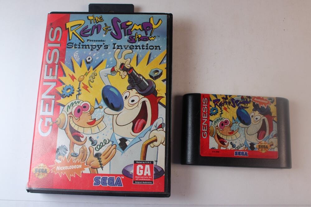Ren & Stimpy Show Presents: Stimpy's Invention (Sega Genesis) Authentic, tested